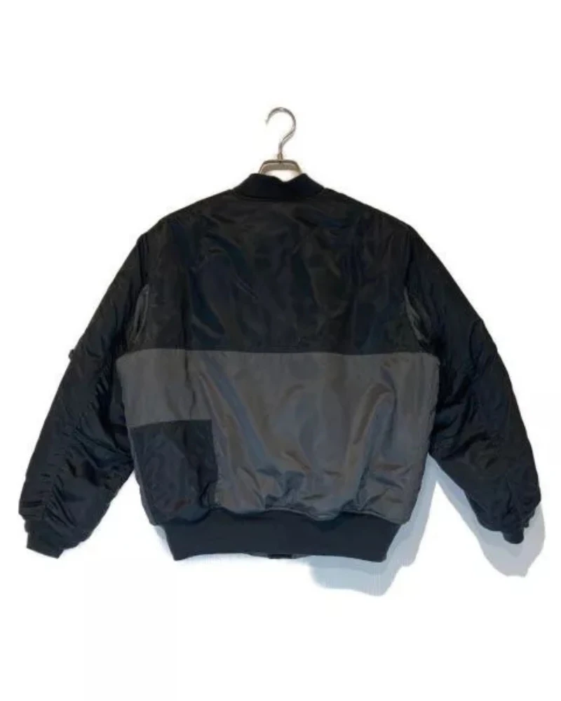 Neighborhood Ma-1 Black And Grey Flight Bomber Jacket 4 Neighborhood Ma-1 Black And Grey Flight Bomber Jacket - Image 2