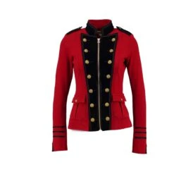 New Military Army Commander Red And Black Wool Parade Jacket