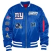 New York Giants Bomber Ma-1 Jacket