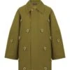 Nocturne Khaki Chained Trench Coat