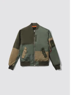Ma-1 Patchwork Jacket -Us Military Jacket Olive Ma 1 Patchwork Jacket