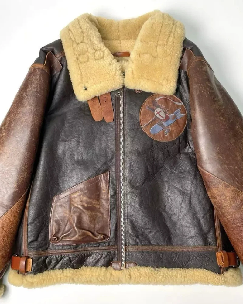 On The Make Avirex Shearling B-3 Bomber Jacket 4 On The Make Avirex Shearling B-3 Bomber Jacket - Image 2