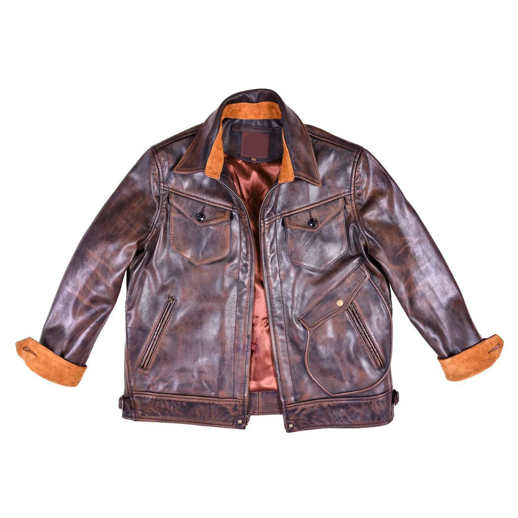 Goatskin Leather Ranch Jacket 4 Goatskin Leather Ranch Jacket - Image 2