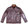 Goatskin Leather Ranch Jacket 1 Goatskin Leather Ranch Jacket -Us Military Jacket Original Goatskin Leather Ranch Jacket