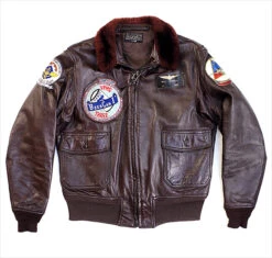 Original Ralph Edwards G-1 Brown Leather Flight Jacket