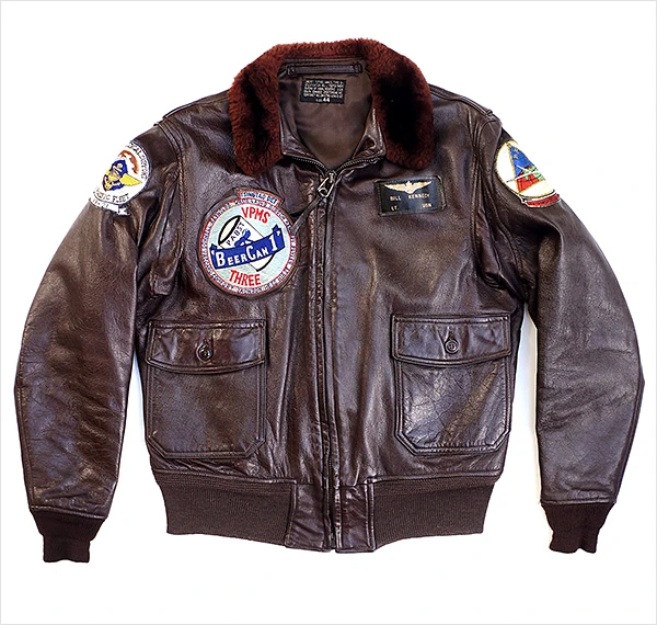 Original Ralph Edwards G-1 Brown Leather Flight Jacket 3 Original Ralph Edwards G-1 Brown Leather Flight Jacket