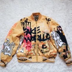 P.a.m Perks And Mini Men’s Ma-1 Yellow Reversible Flight Jacket