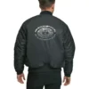 Pandemonium Ma-1 Bomber Silver Logo Embroidered Jacket 1 Pandemonium Ma-1 Bomber Silver Logo Embroidered Jacket -Us Military Jacket Pandemonium Ma 1 Bomber Silver Logo Embroidered Jacket 1