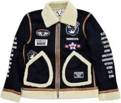 Pandiesta Ueno Air Base B-3 Military Flight Navy Blue Jacket