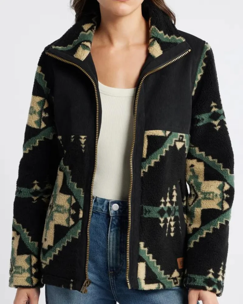 Pendleton Four Corners Hunter Madrona Mixed Media Coat 3 Pendleton Four Corners Hunter Madrona Mixed Media Coat