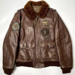 Polo Ralph Lauren G-1 Brown Cowhide Leather Flight Jacket