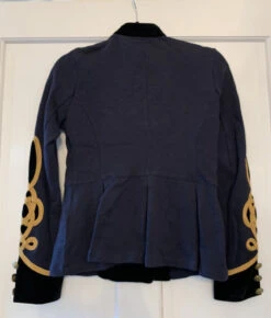 Ralph Lauren Denim Navy Blue Gold Military Jacket -Us Military Jacket Ralph Lauren Denim Navy Blue Gold Military Jacket 1