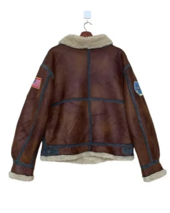 Rare Vintage NY Project Shearling Aviator B-3 Fur Jacket 5 Rare Vintage NY Project Shearling Aviator B-3 Fur Jacket -Us Military Jacket Rare NY Project Shearling Aviator B 3 Fur Jacket