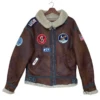 Rare Vintage NY Project Shearling Aviator B-3 Fur Jacket