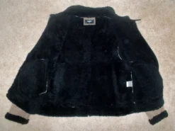 Represent B-3 Brown And Black Shearling Flight Leather Jacket -Us Military Jacket Represent B 3 Brown And Black Shearling Flight Jacket