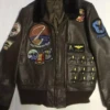 Rex Shokai Iwakuni Marine Corps G-1 Brown Leather Flight Jacket