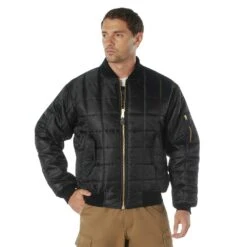 Rothco Black Quilted Ma-1 Flight Jacket