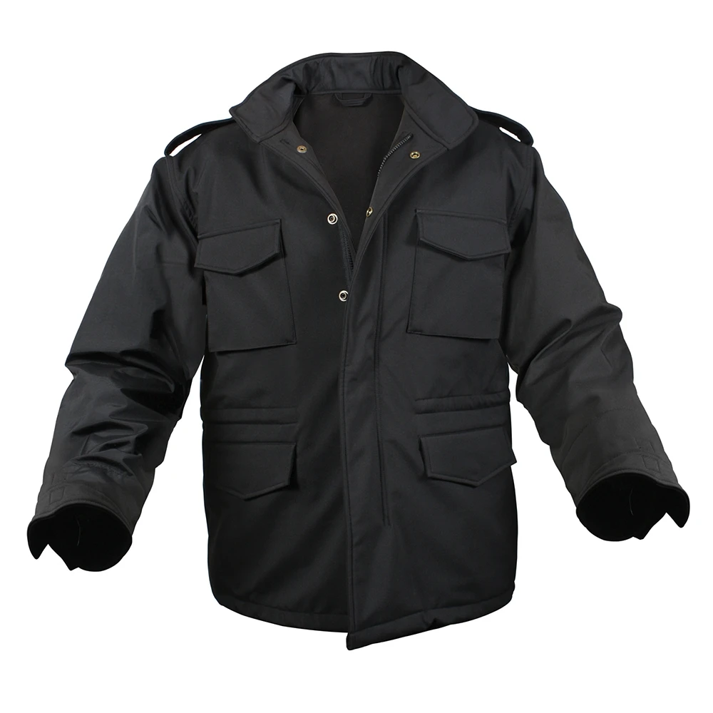 Rothco Black Soft Shell M-65 Field Jacket 3 Rothco Black Soft Shell M-65 Field Jacket