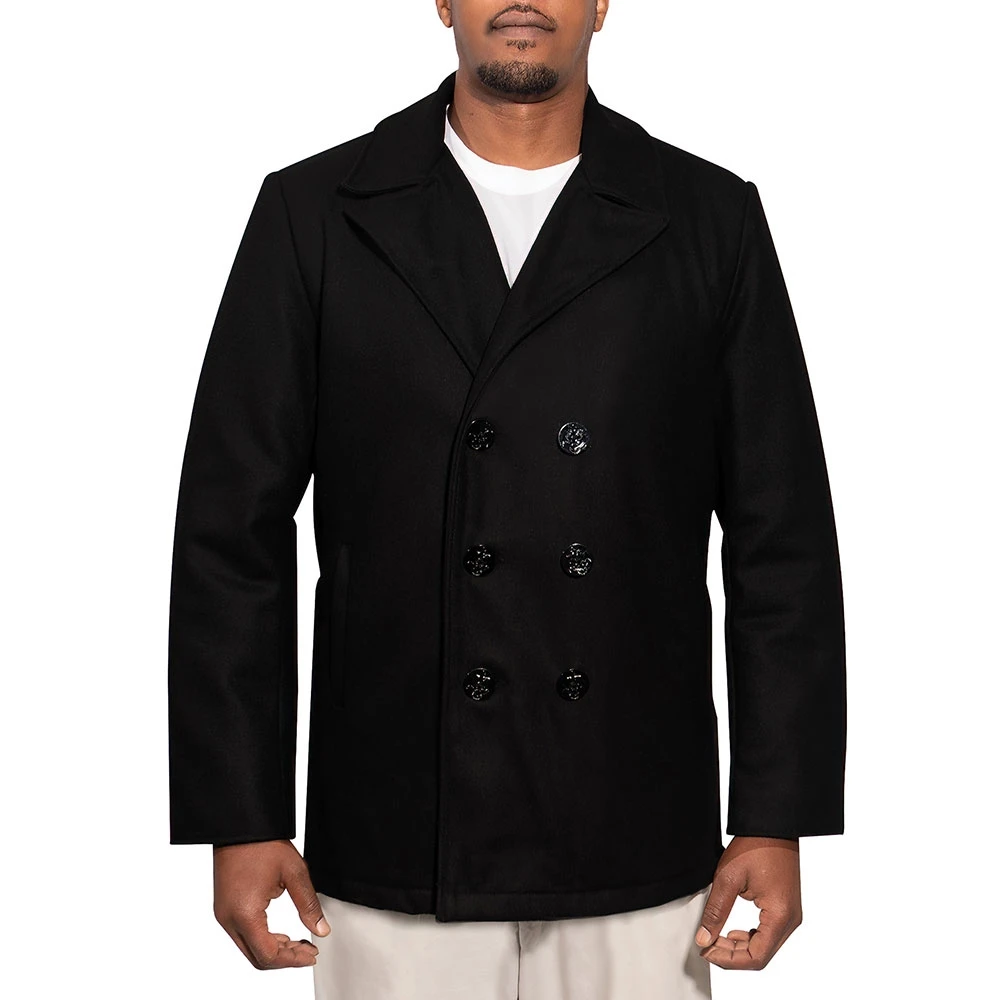 Rothco Deluxe Black Wool Peacoat 3 Rothco Deluxe Black Wool Peacoat