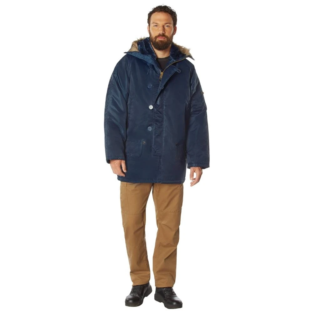 Rothco Navy Blue N-3b Parka Jacket 6 Rothco Navy Blue N-3b Parka Jacket - Image 4