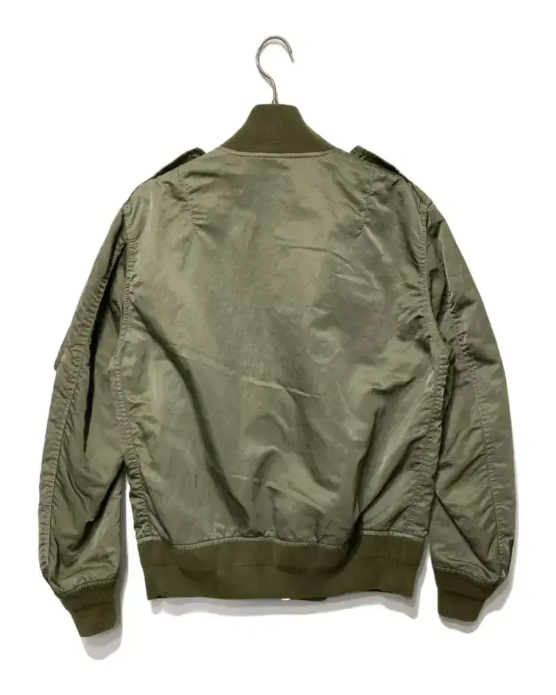 Sacai Ma-1 Olive Green Flight Bomber Jacket 4 Sacai Ma-1 Olive Green Flight Bomber Jacket - Image 2