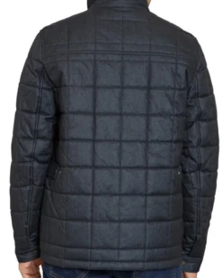 Sam Edelman Dark Charcoal Faux Leather Trim Box Quilt Coat 5 Sam Edelman Dark Charcoal Faux Leather Trim Box Quilt Coat -Us Military Jacket Sam Edelman Dark Charcoal Faux Leather Trim Box Quilt Coat 1