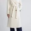 Sam Edelman Modern Ivory Double Breasted Belted Trench Coat 2 Sam Edelman Modern Ivory Double Breasted Belted Trench Coat -Us Military Jacket Sam Edelman Modern Ivory Double Breasted Belted Trench Coat