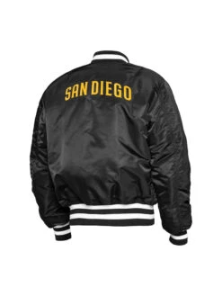 San Diego Padres X Alpha X New Era Ma-1 Black Bomber Jacket -Us Military Jacket San Diego Padres X Alpha X New Era Ma 1 Black Jacket