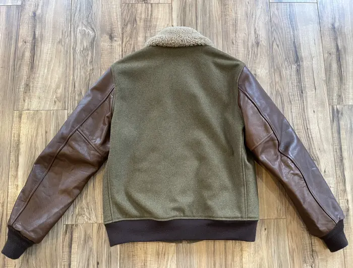 Schott 793 B-15 Brown Leather Bomber Jacket 4 Schott 793 B-15 Brown Leather Bomber Jacket - Image 2