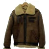Schott B-3 Mouton Brown Leather Flight Bomber Jacket 2 Schott B-3 Mouton Brown Leather Flight Bomber Jacket -Us Military Jacket Schott B 3 Mouton Brown Leather Flight Bomber Jacket 1