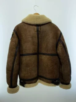 Schott B-3 Mouton Brown Leather Flight Bomber Jacket 5 Schott B-3 Mouton Brown Leather Flight Bomber Jacket -Us Military Jacket Schott B 3 Mouton Brown Leather Flight Bomber Jacket