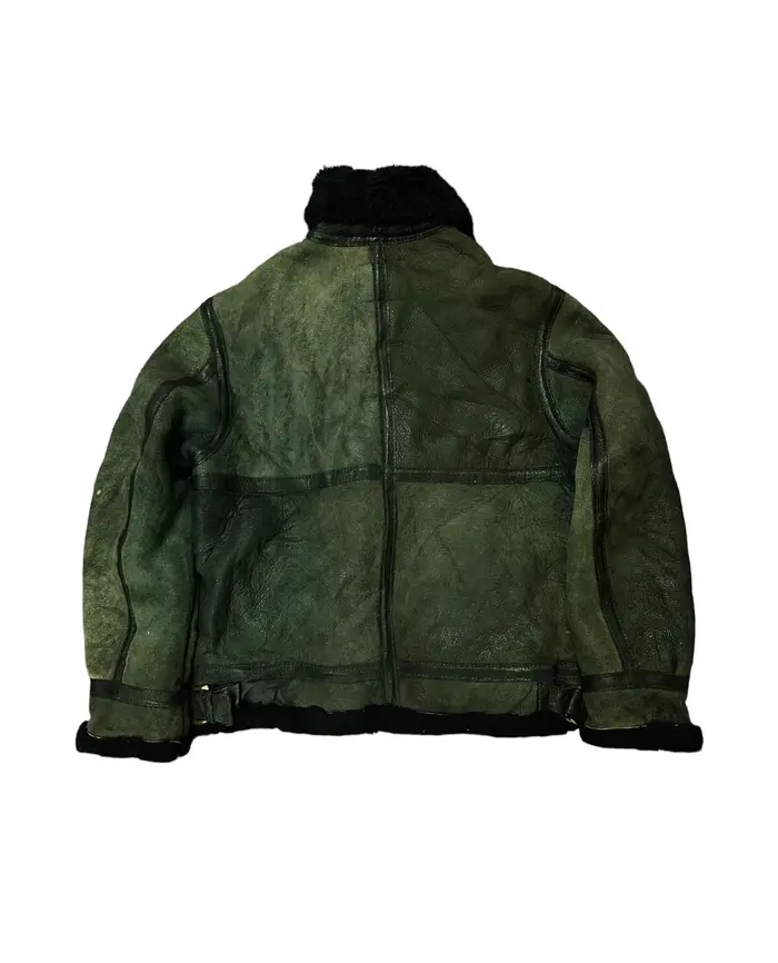 Schott Bross B-3 Sun Fadded Black Vintage Jacket 4 Schott Bross B-3 Sun Fadded Black Vintage Jacket - Image 2