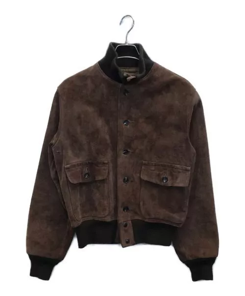 Schott Type A-1 Brown Suede Flight Bomber Jacket 3 Schott Type A-1 Brown Suede Flight Bomber Jacket