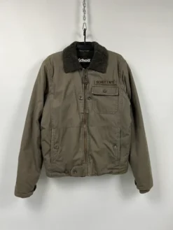 Schott Vintage 90s Sheepskin B-3 Grey Jacket