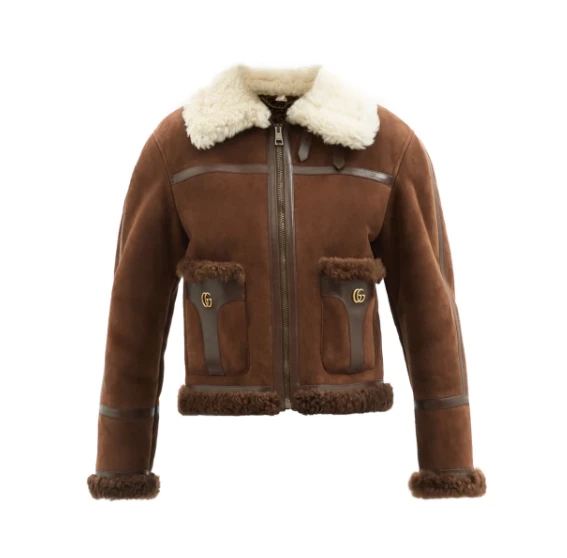 Shearling Suede Brown Aviator Jacket 3 Shearling Suede Brown Aviator Jacket