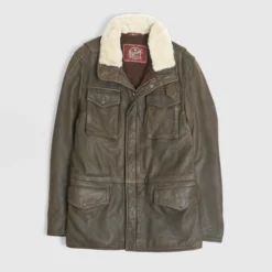 Stewart Brown Leather M-65 Field Jacket