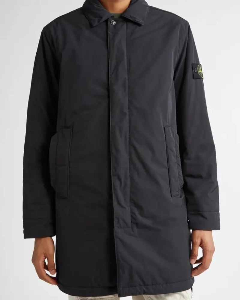 Stone Island Black Hidden Placket Jacket 3 Stone Island Black Hidden Placket Jacket