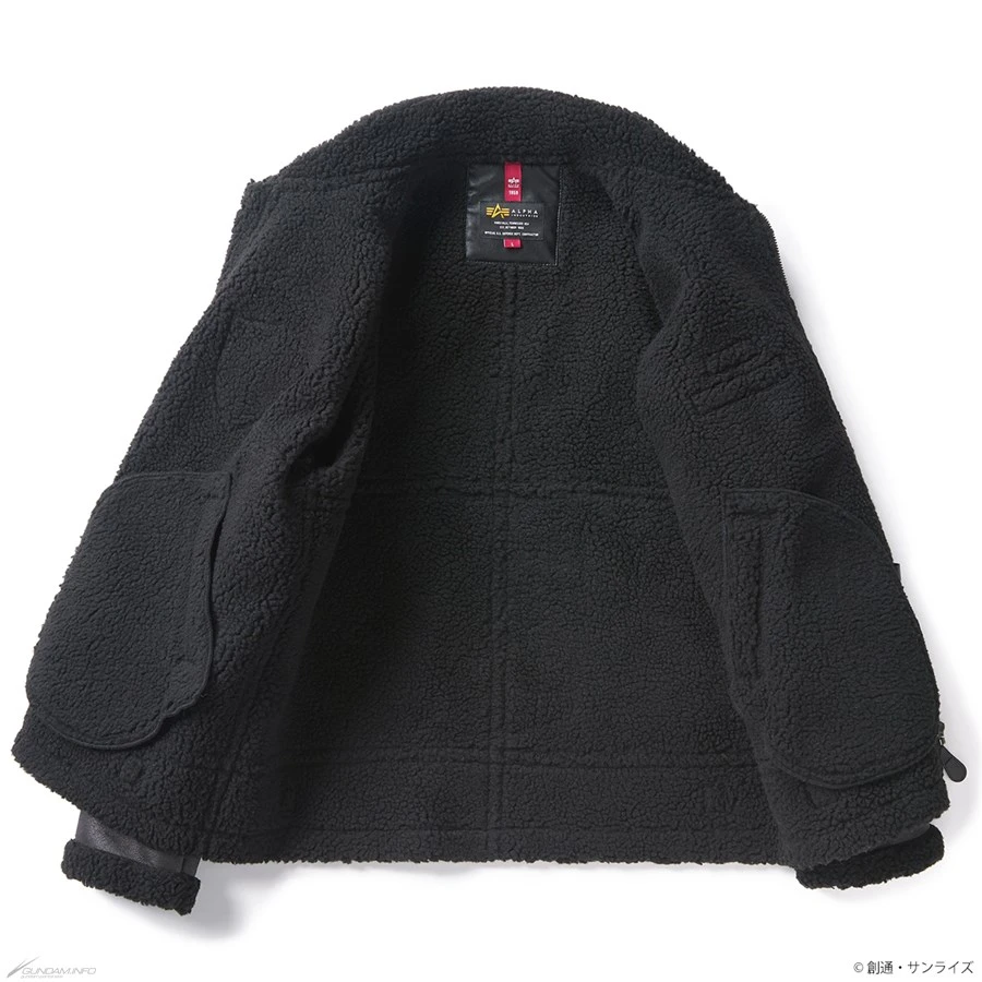 Strict-g Alpha B-3 Red Comet Black Leather Flight Jacket 6 Strict-g Alpha B-3 Red Comet Black Leather Flight Jacket - Image 4