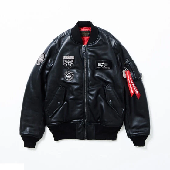 Strict-g X Alpha 10th Anniversary Black Leather Ma-1 Jacket 3 Strict-g X Alpha 10th Anniversary Black Leather Ma-1 Jacket