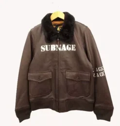 Subciety G-1 Brown Leather Houston Flight Jacket