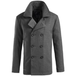 Surplus Grey Navy Pea Coat