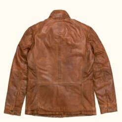 Theodore Leather Field Jacket -Us Military Jacket THEODORE Brown Leather Field Jacket 2024