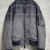 Taakk Ma-1 Gradient Glen Check Grey Wool Jacket 1 Taakk Ma-1 Gradient Glen Check Grey Wool Jacket -Us Military Jacket Taakk Ma 1 Gradient Glen Check Grey Wool Jacket