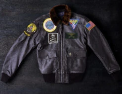 The Mig Killer Black Leather G-1 Flight Jacket