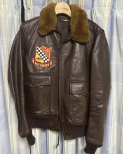 The Real Mccoy’s G-1 Brown Leather Flight Jacket