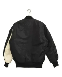 The Shepherd Ma-1 Black And White Flight Jacket -Us Military Jacket The Shepherd Ma 1 Black And White Jacket