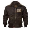 Top Gun Kids B-15 Wings Dark Brown Bomber Jacket