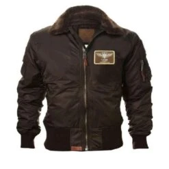 Top Gun Kids B-15 Wings Dark Brown Bomber Jacket