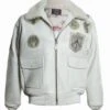 Top Gun Official Signature Series White G-1 Jacket 2 Top Gun Official Signature Series White G-1 Jacket -Us Military Jacket Top Gun Official Signature Series White G 1 Jacket