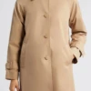 Via Spiga Balmacain Water Repellent Camel Cotton Blend Coat -Us Military Jacket Via Spiga Balmacain Water Repellent Camel Cotton Blend Coat 1